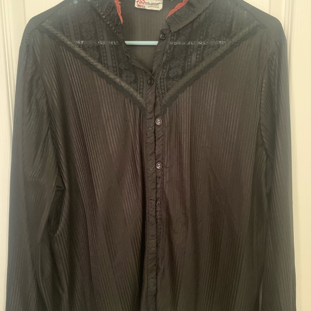 Black western button up
